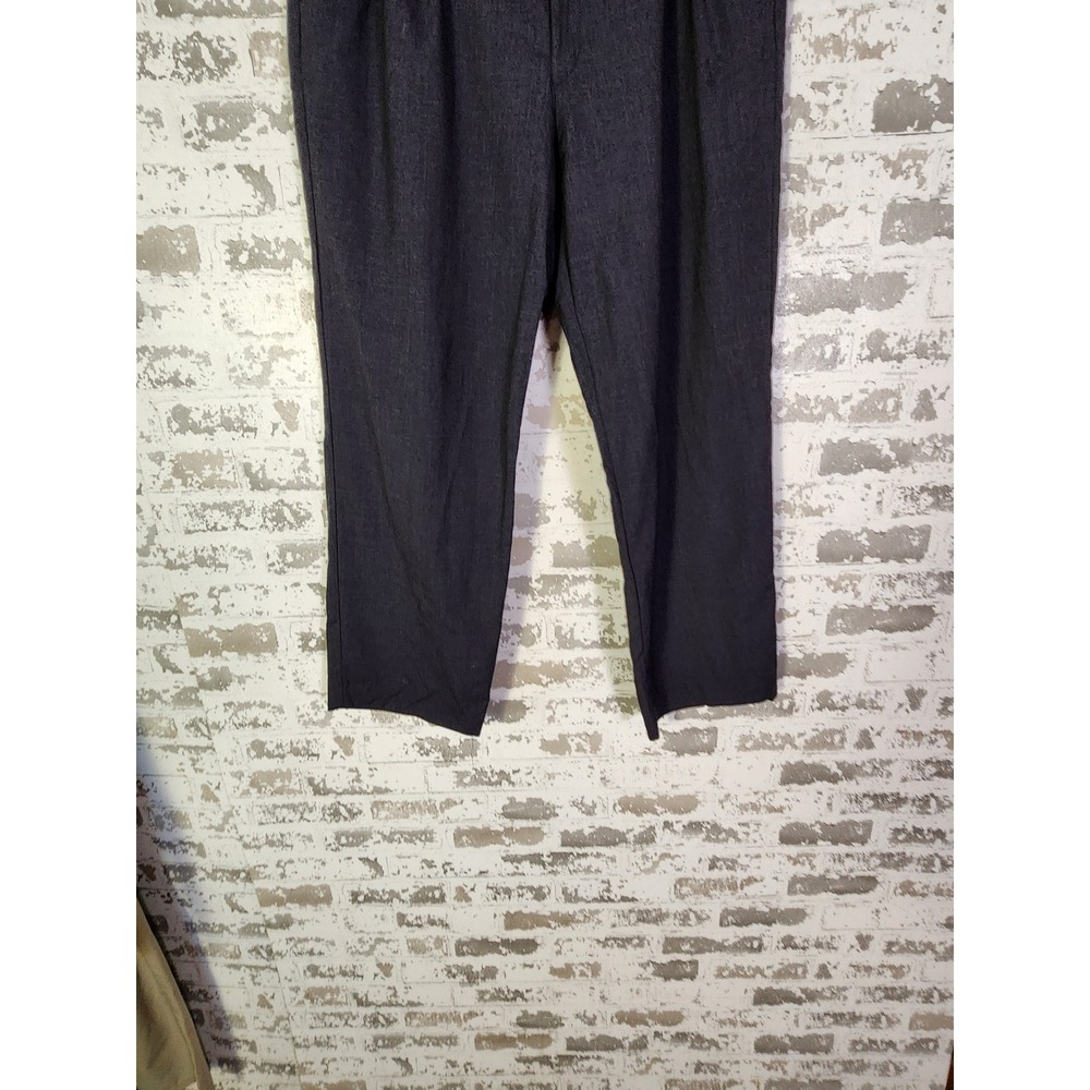 Brooks Brothers Stretch 100% Wool Dress Pants Men's 36x31 Dark Gray Pleated - Picture 12 of 16